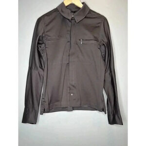 Nau Brown Lightweight Packable Water Resistant Full Zip Jacket Womens Size Small